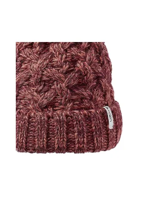 Bonnet Rose/Bordeaux Chiné Femme Cairn Emeline 2