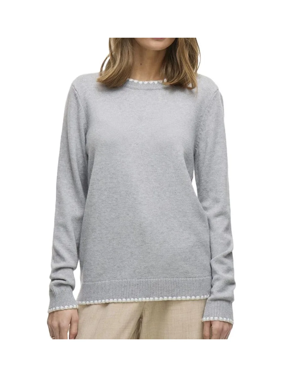 Pull Gris Femme Vila Virils 2