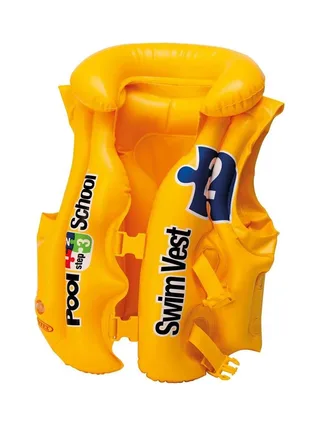 Gilet de natation bébé jaune Intex Pool School 1