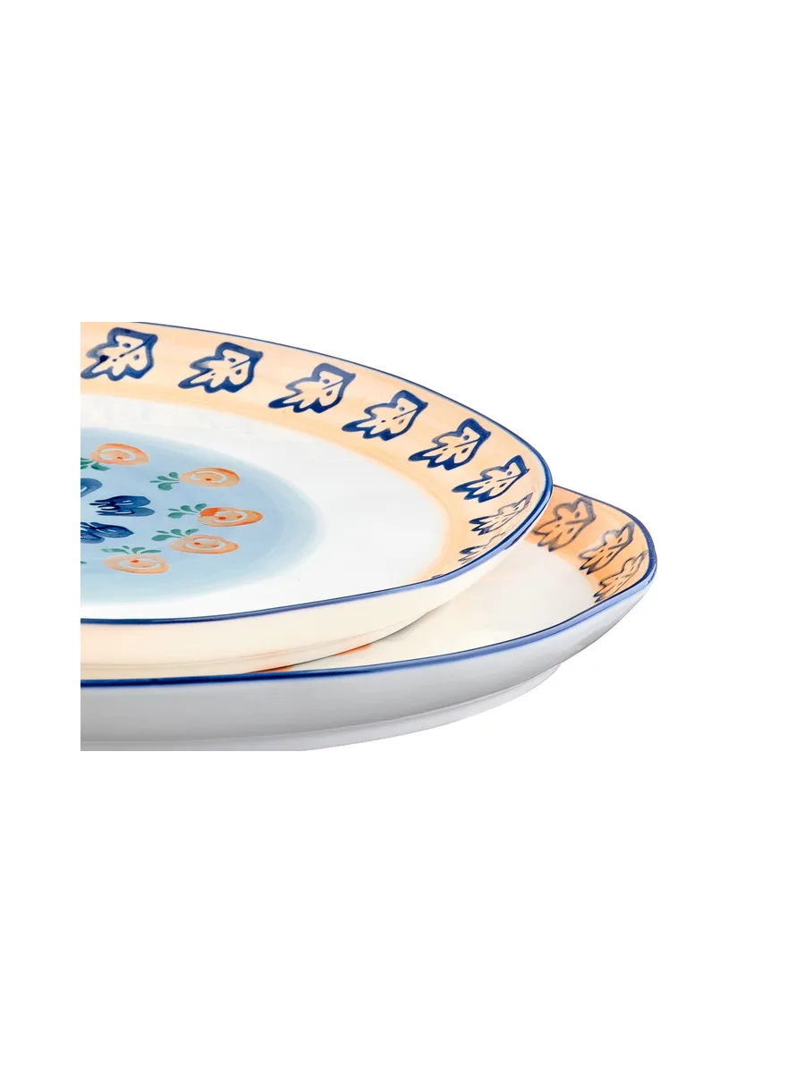 Plateau de service NAPOLI Ø30cm - 2 pièces - Agrume 6