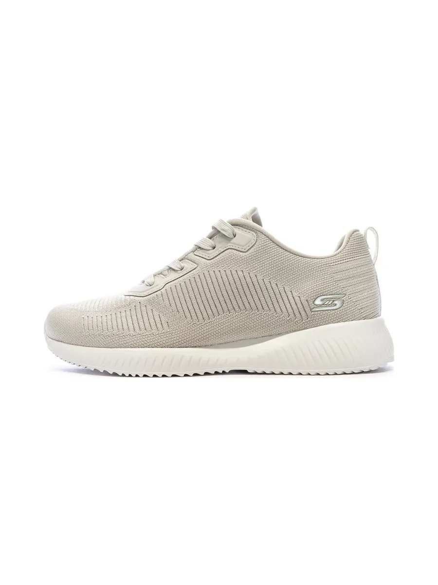 Baskets Beiges Femme Skechers Bobs Squad Tough Talk 1