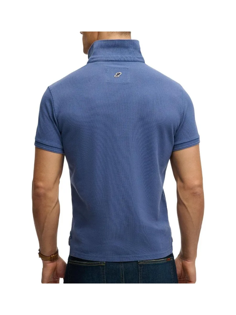 Polo Bleu Homme Superdry Classic Pique 2