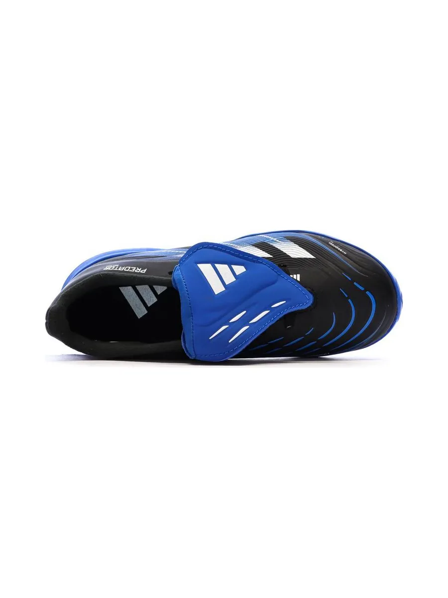 Chaussures de Foot Noir/Bleu Junior Adidas Predator League FT 5