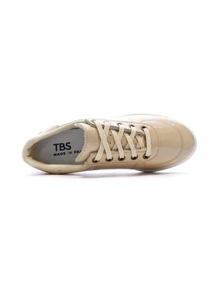 Baskets Beige Femme TBS Tennis Verni Greta 4