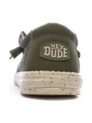 Chaussures Kaki Homme Hey Dude Wally Sox Pine 3