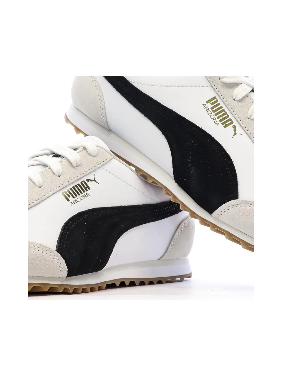 Baskets Blanches/Beiges/Noires Homme Puma Arizona Retro 8