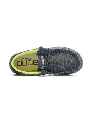 Chaussures Marine/Grise Garçon Hey Dude Wally Youth 4