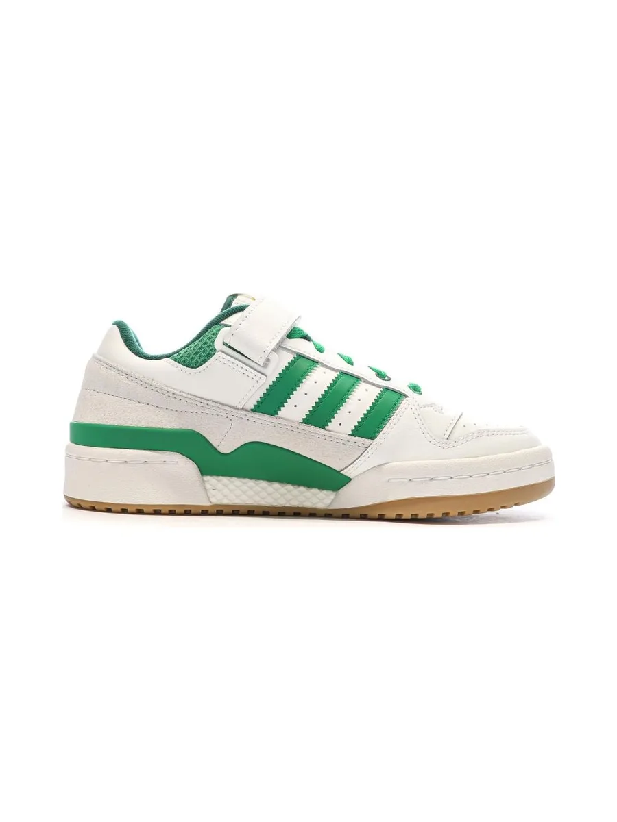 Baskets Blanches/Vertes Homme Adidas Forum 3