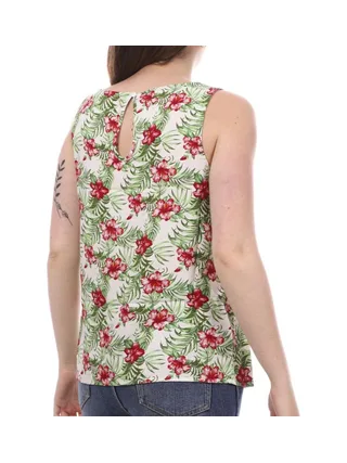 Top Blanc/Vert Femme Vero Moda Easy 2