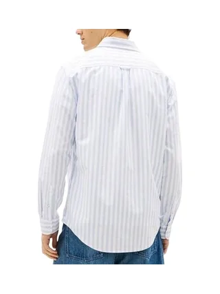 Chemise Bleu/Beige Homme Tommy Hilfiger Tjm Reg Stripe 2