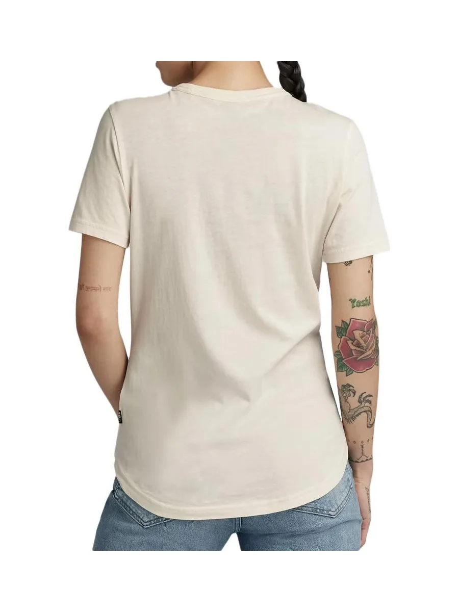 T-shirt Beige Femme G-Star Raw Autograph 3
