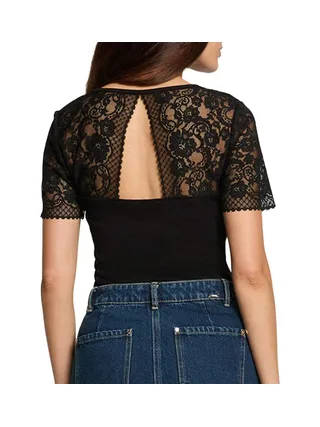 T-Shirt Noir Femme Morgan DIO 2