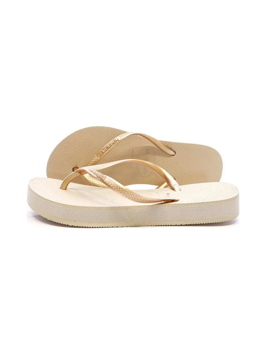 Tongs à plateforme Beige Femme Havaianas Infradito 1