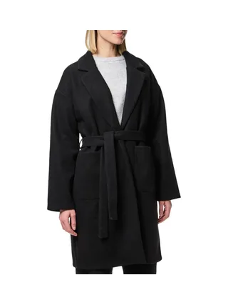 Manteau Noir Femme Pieces Jolene 1