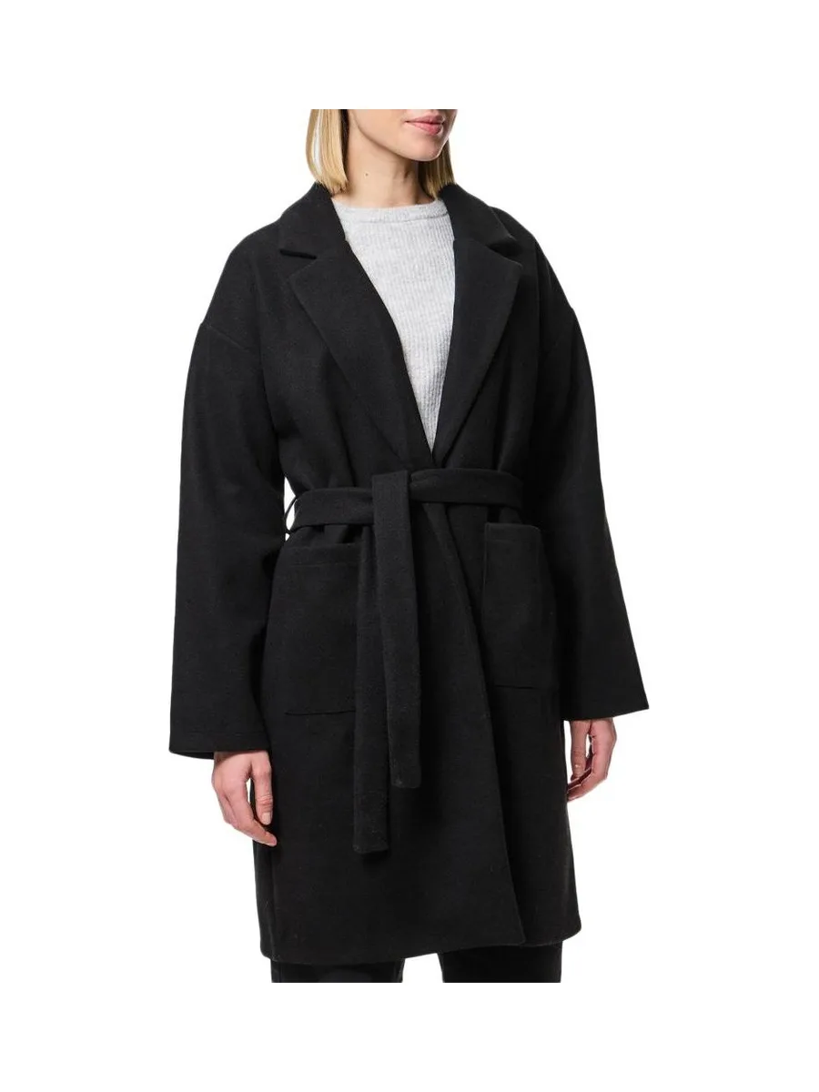 Manteau Noir Femme Pieces Jolene 2