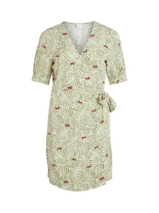 Robe Blanc/Vert Femme Vila Vielvire 1
