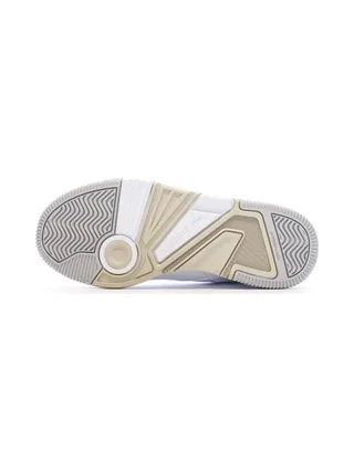Baskets Blanc/Camel Femme Lacoste Lineshot 5