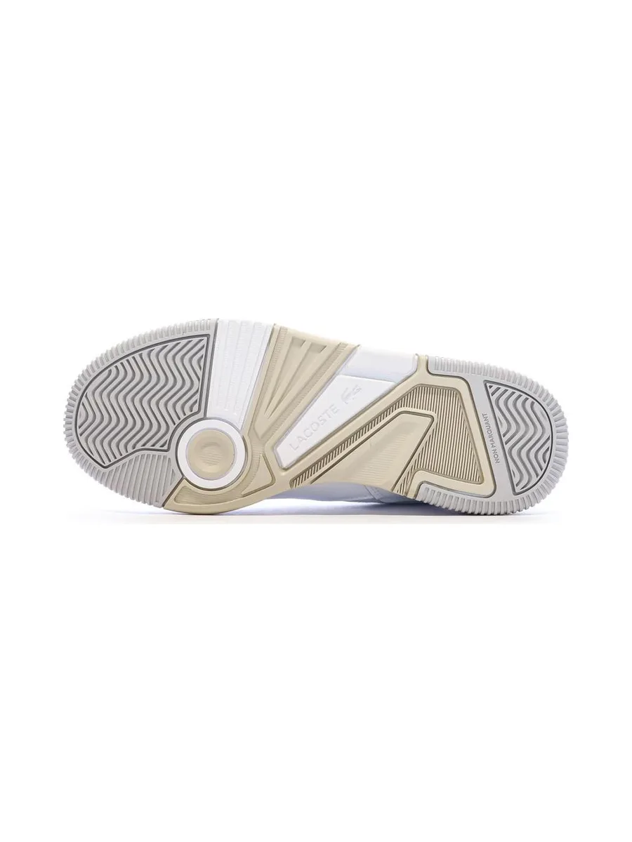 Baskets Blanc/Camel Femme Lacoste Lineshot 5