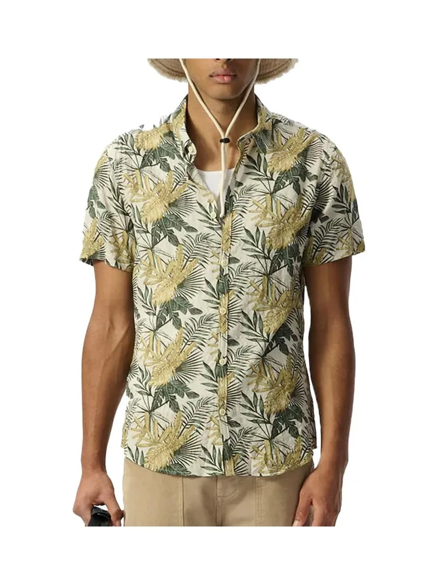 Chemise Verte à Motifs Homme Teddy Smith Dixon 2