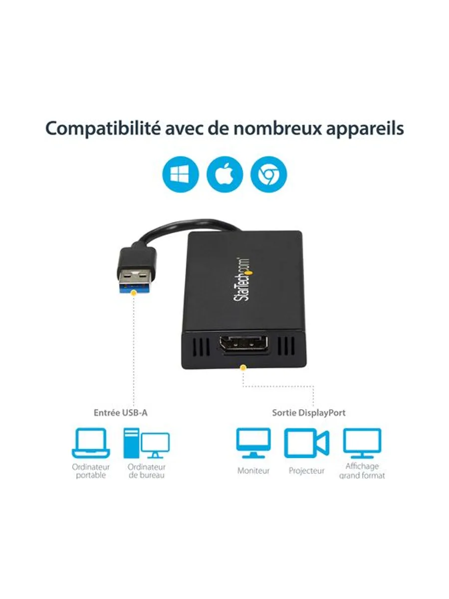 USB 3.0 to DisplayPort Adapter - 4K 10