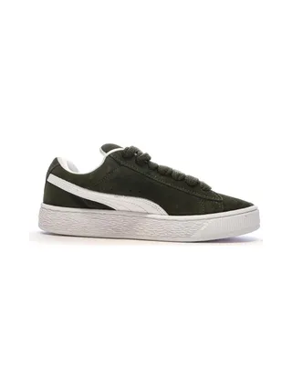Baskets Kaki/Blanc Femme Puma Suede XL 2