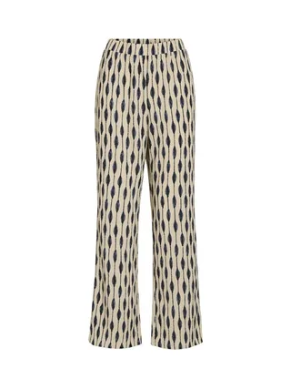 Pantalon Beige/Bleu Femme Vila Viadda 1