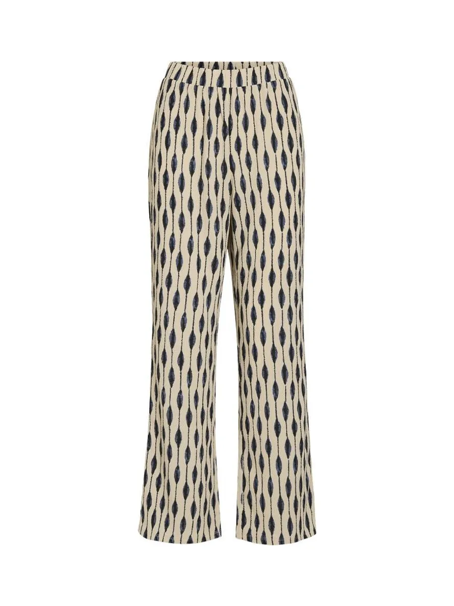 Pantalon Beige/Bleu Femme Vila Viadda 2