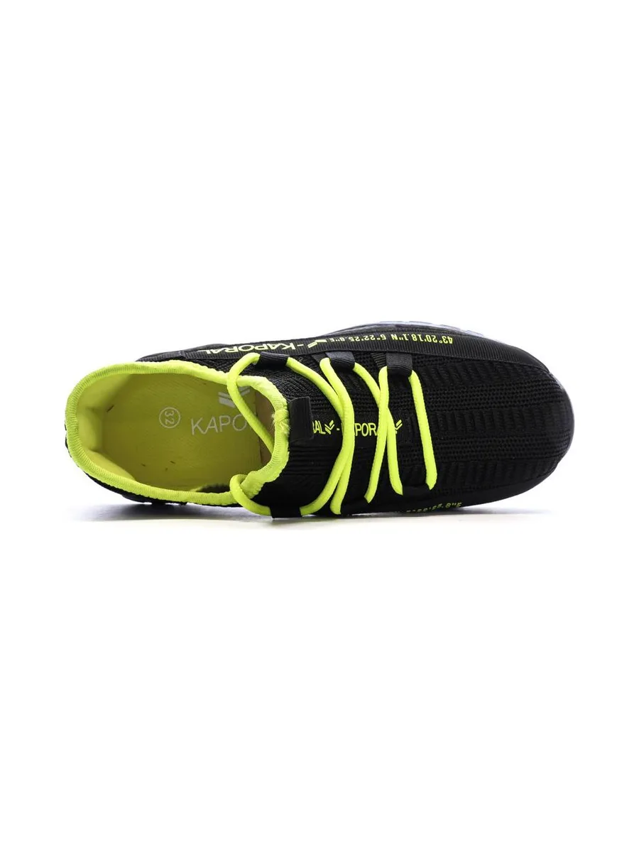 Baskets Noir/Jaune Garçon Kaporal Dofini 5
