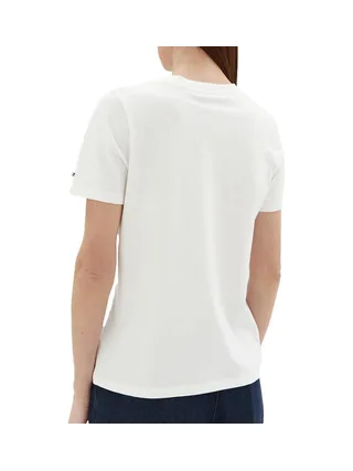 T-Shirt Blanc Femme Tommy Hilfiger Reg 2
