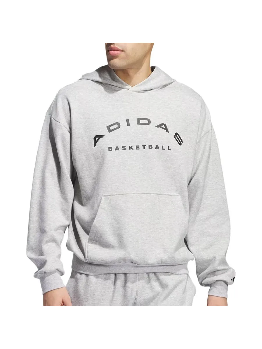 Sweat Gris Homme Adidas Slt Fleece Hood 2