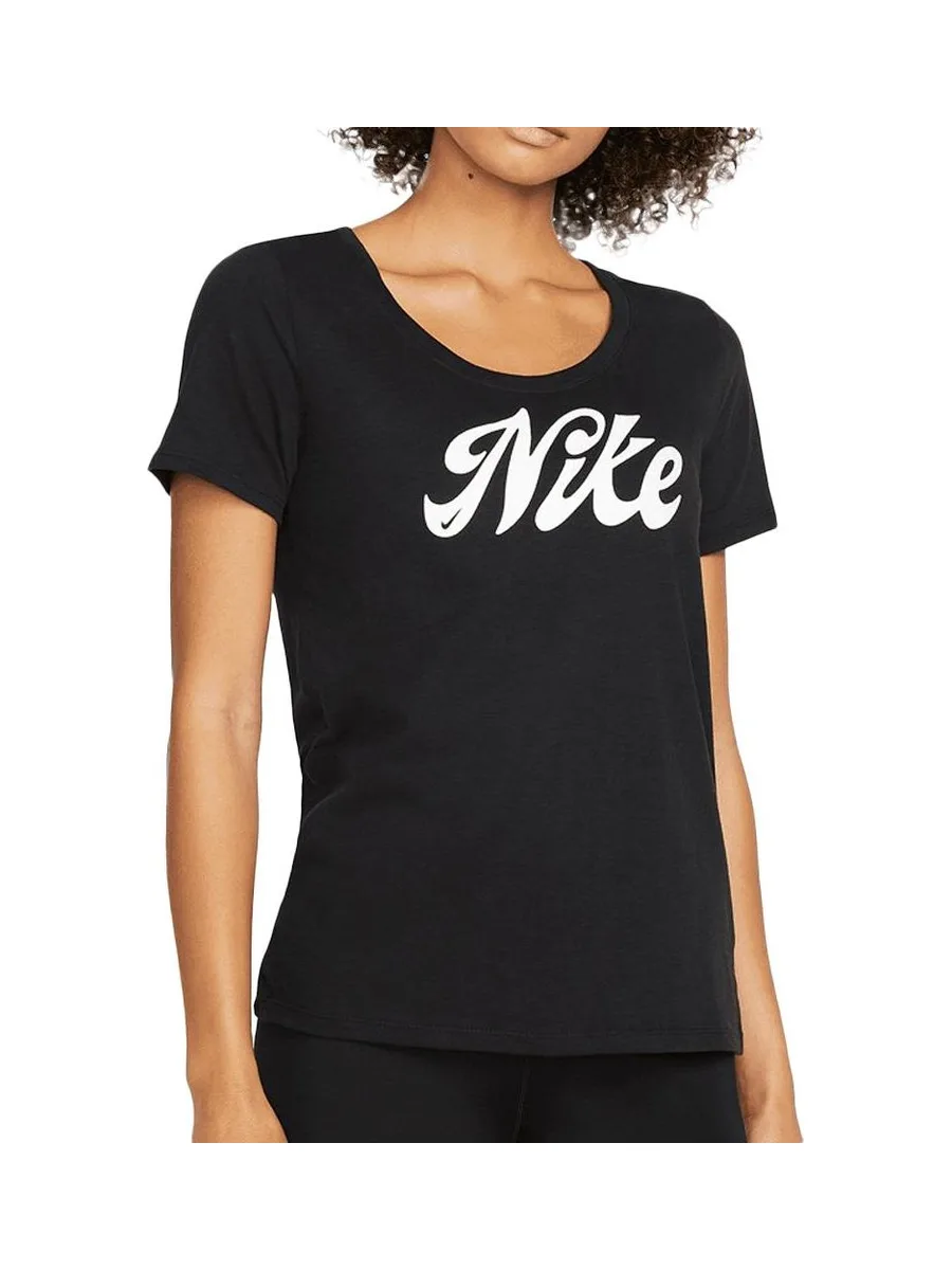 T-shirt Noir Femme Nike Script 2