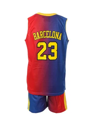 Barcelona Ensemble de basketball Bleu/Rouge Enfant Sport Zone 2