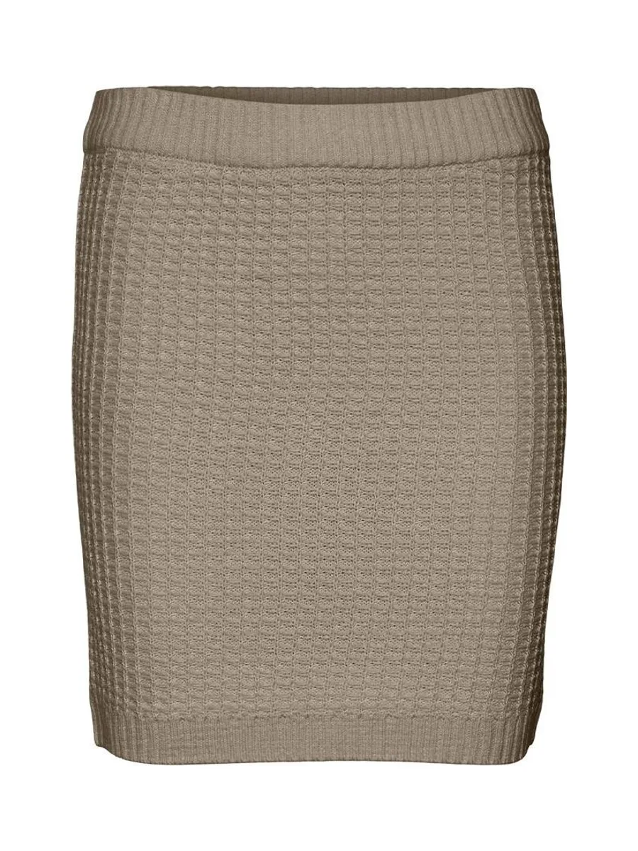 Jupe en Maille Beige Femme Vero Moda Omega 2