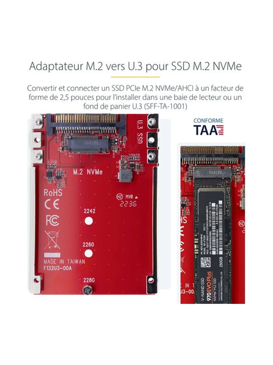StarTech.com 1M25-U3-M2-ADAPTER interface cards/adapter 10