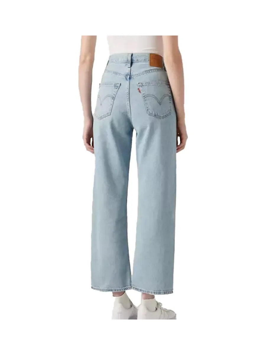 Jean Bleu Clair Femme Levi's Ribcage Straight 3