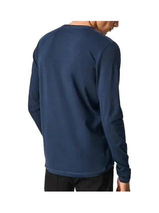 T-Shirt Manches Longues Marine Homme Pepe jeans Original Basic 2 2