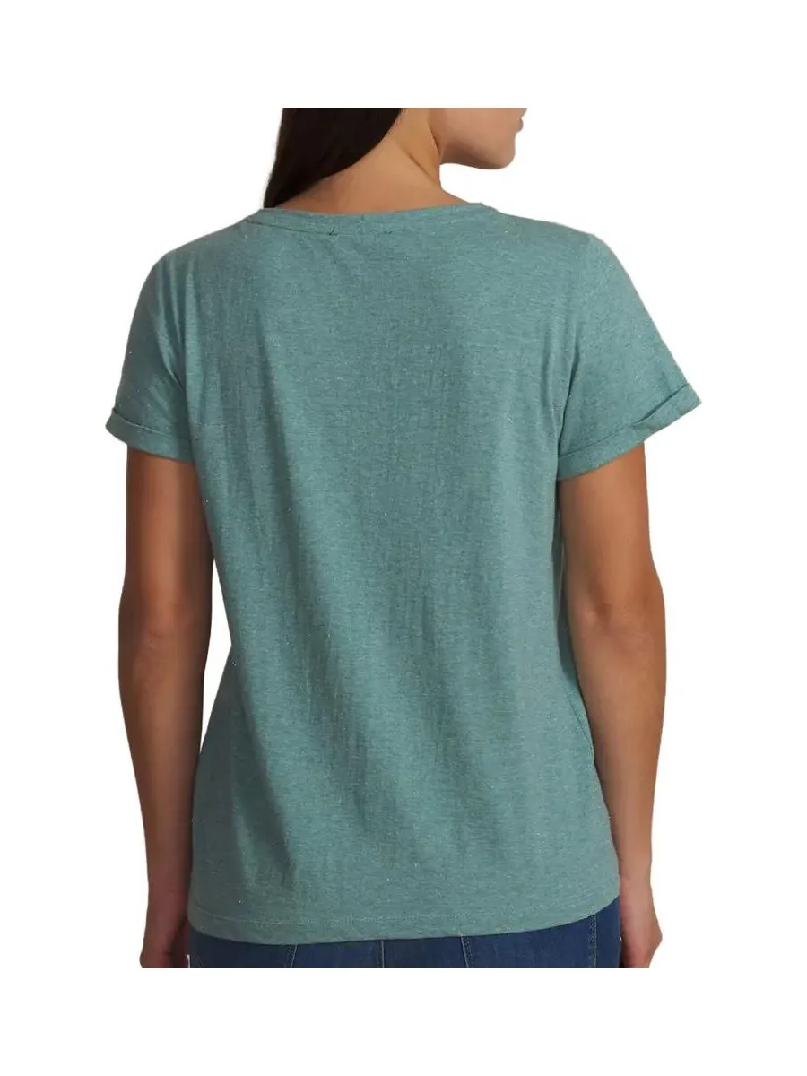T-shirt Vert D'eau Femme TBS ADINATEE 29418 3