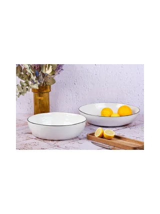 Corbeille à fruit PURE Ø29cm et Ø33,5cm - 2 pièces - Blanc Neige 2