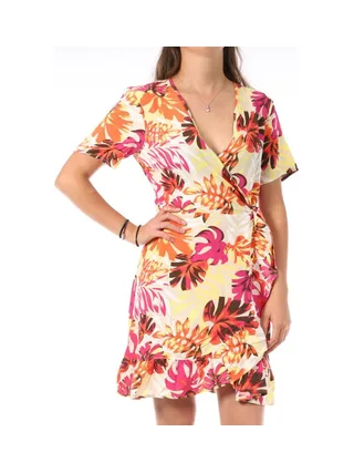 Robe Beige/Rose Femme Only Marlie Wrap 1