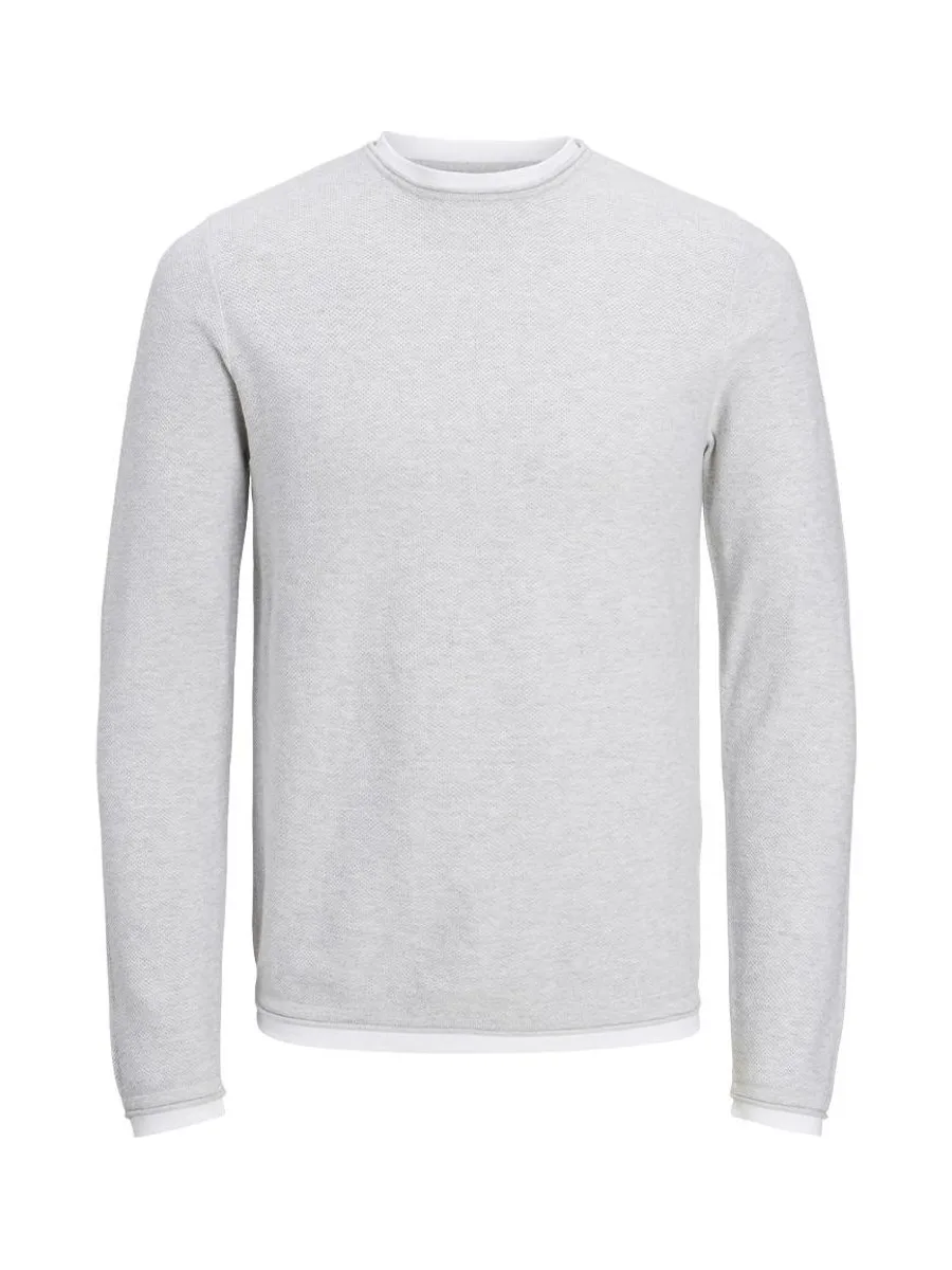 Pull Gris Garçon Jack & Jones Twinn Knit Neck 3