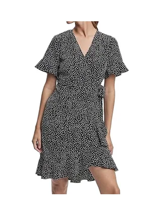 Robe Noire/Blanche Femme Vero Moda Henna 1