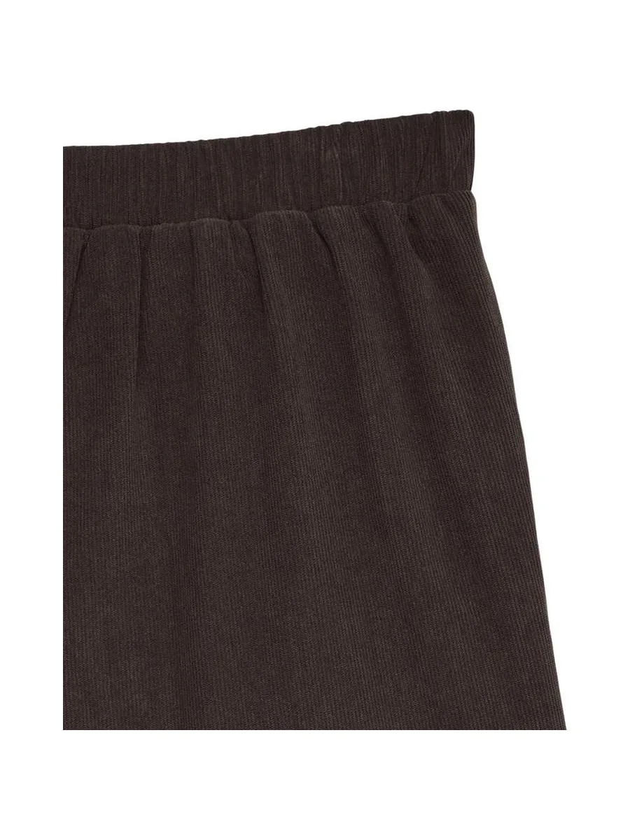 Pantalon en Velours Marron Foncé Femme Vero Moda Melly 3