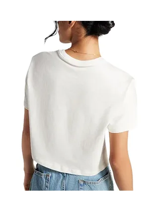 T-Shirt Blanc/Doré Femme Converse Glam 2