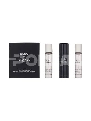 Chanel Bleu De Chanel Pour Homme Giftset 60ml - 3x20ml Edp Travel Spray & 2 Refills 1