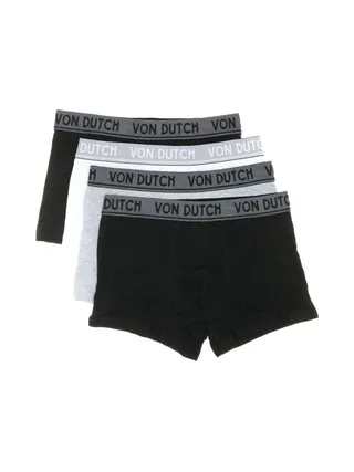 X4 Boxers Homme Blanc/Gris/Noir Von Dutch ORIAS 2
