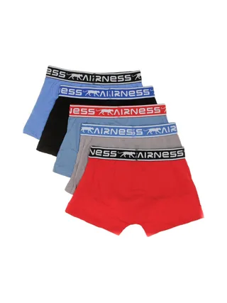 Lot de 5 Boxers Bleu/Rouge Garçon Airness 2