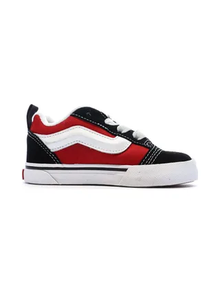 Baskets Noir/Rouge Enfant Vans Knu Skool Elastic 2
