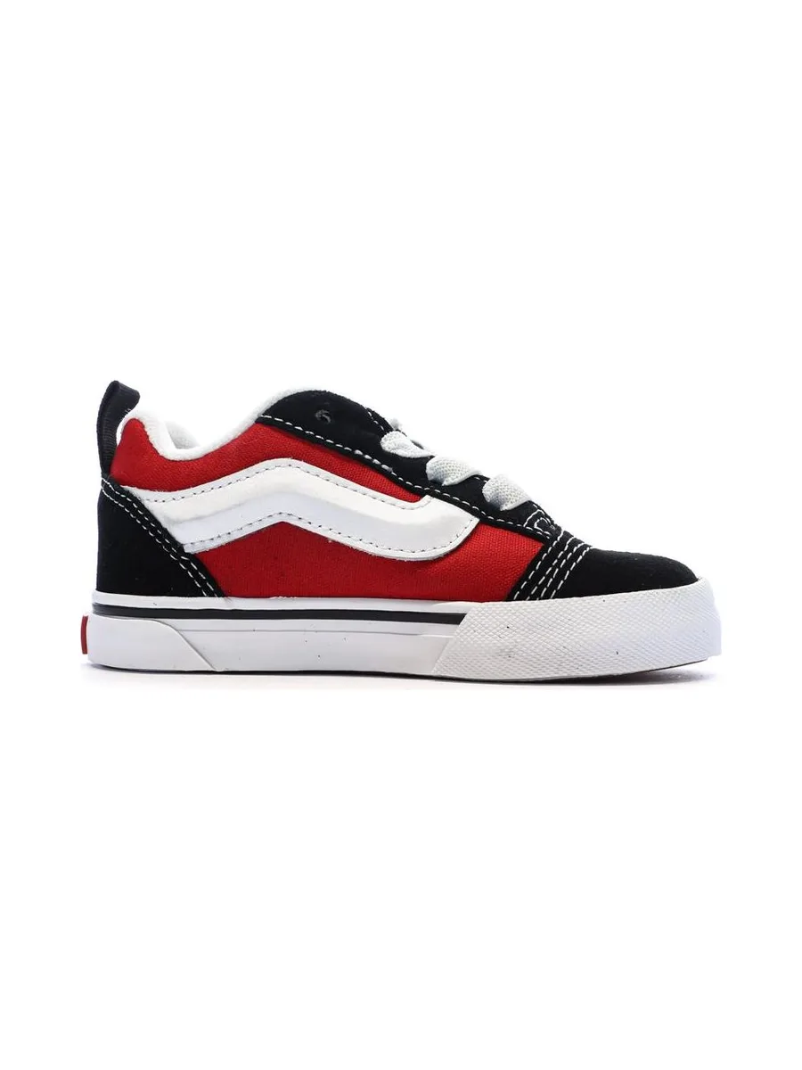 Baskets Noir/Rouge Enfant Vans Knu Skool Elastic 2