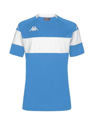 T-Shirt de Sport Blanc/Bleu Homme Kappa Dareto 33133WWJR 1
