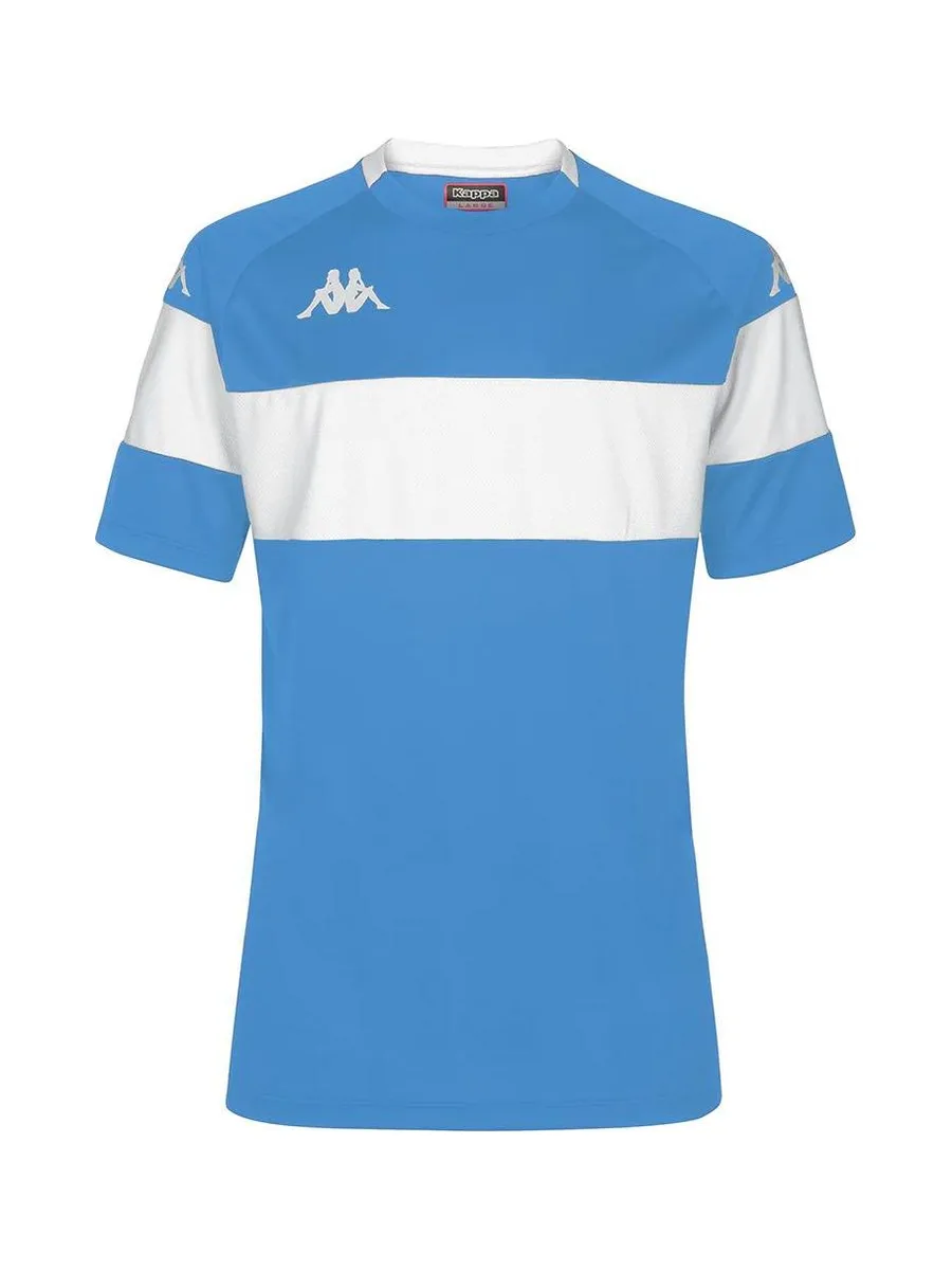 T-Shirt de Sport Blanc/Bleu Homme Kappa Dareto 33133WWJR 1